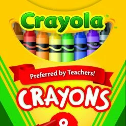 Flash Sale 🎉 Crayola Standard Size Crayons In Tuck Box, Set Of 8 ❤️
