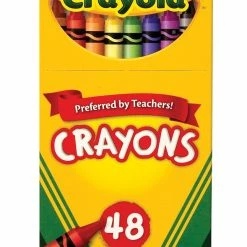Hot Sale 🥰 Crayola Standard Size Crayons In Hinged Top Box, Set Of 48 🥰