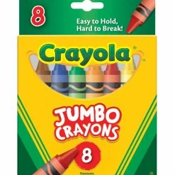 Deals ✨ Crayola Jumbo Size Crayons In Tuck Box, Set Of 8 😉