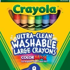 Best deal 🧨 Crayola Ultra Clean Washable Color Max Crayons, Large Size, Set Of 8 🧨