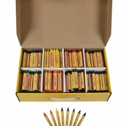 Promo 🔥 School Smart Large Crayons In Storage Box, Assorted Colors, Pack Of 400 🎉