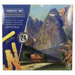 Buy ๐ฅฐ Sargent Art Square Chalk Pastel Set In Tray, 2-14/25 X 2/5 Inches, Assorted Colors, Set Of 24 ๐งจ