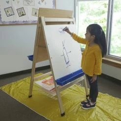 Budget 🔥 Childcraft Double Adjustable Art Easel, Dry Erase Panels, 24 X 26-7/8 X 44-1/2 Inches 🌟