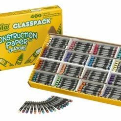 Coupon 😉 Crayola Construction Paper Crayons Classpack, 16 Assorted Colors, Set Of 400 ⌛