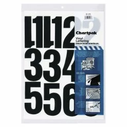 Best deal 🔔 Chartpak Self-Adhesive Vinyl Number Set, 4 Inches, Black, 23 Pieces 😉