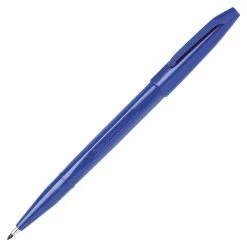 Best deal ❤️ Pentel Water Based Sign Pen, Fiber Tip, Blue Ink/Barrel, Pack Of 12 💯
