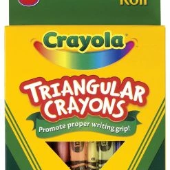 Deals 👏 Crayola Anti-Roll Triangular Crayon, Assorted Color, Set Of 8 ✔️