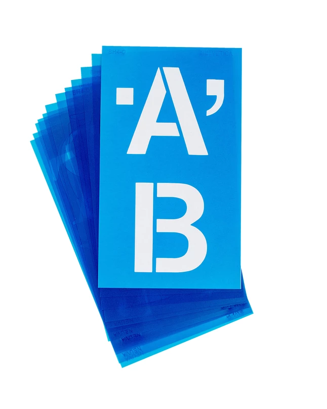 Brand new ๐ Westcott Plastic Die-Cut Capital Letter Stencil, 4 Inches, Clear Blue ๐