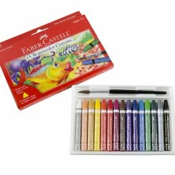 Wholesale 🌟 Faber-Castell Watercolor Crayon, Assorted Color, Set Of 15 😉