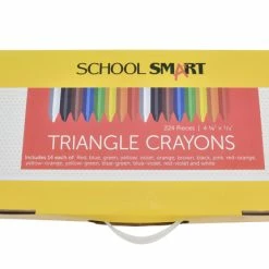 Budget ⌛ School Smart Triangular Crayons, Set Of 224 🧨