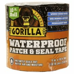 Cheapest 😍 Gorilla Glue Waterproof Patch & Seal Tape, 10 Feet X 4 Inches, Black 🎁