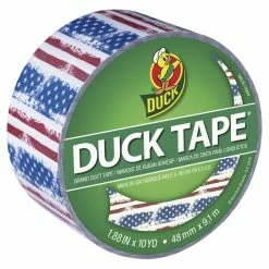 Cheap 🎉 Duck Brand Duck Tape Printed Duct Tape, 1.88 Inches X 10 Yards, Americana 🎁