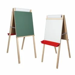 Outlet 😍 Crestline Child's Deluxe Double Easel, Green Chalk/White Dry Erase, 19 X 19 X 44 Inches ⌛