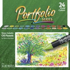 Brand new ๐ Crayola Portfolio Water-Soluble Oil Pastels, Assorted Colors, Set Of 24 ๐งจ