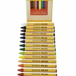 Promo ⭐ School Smart Crayons In Tuck Box, Assorted Colors, Pack Of 16 👏