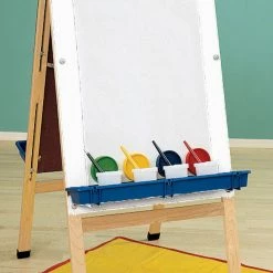 Discount 🔥 Childcraft Double Adjustable Easel, Dry Erase Panels, Drying Rack, 24 X 26-7/8 X 44-1/2 Inches 🛒