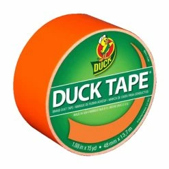 Best Pirce 👍 Duck Brand Duck Tape Colored Duct Tape, 1.88 In X 15 Yd, Neon Orange 🧨